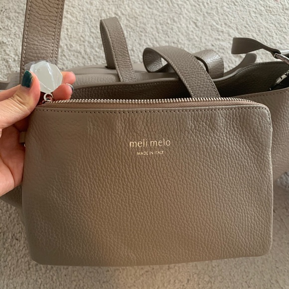 Meli Melo Medium Grey Leather Bag - Picture 4 of 10